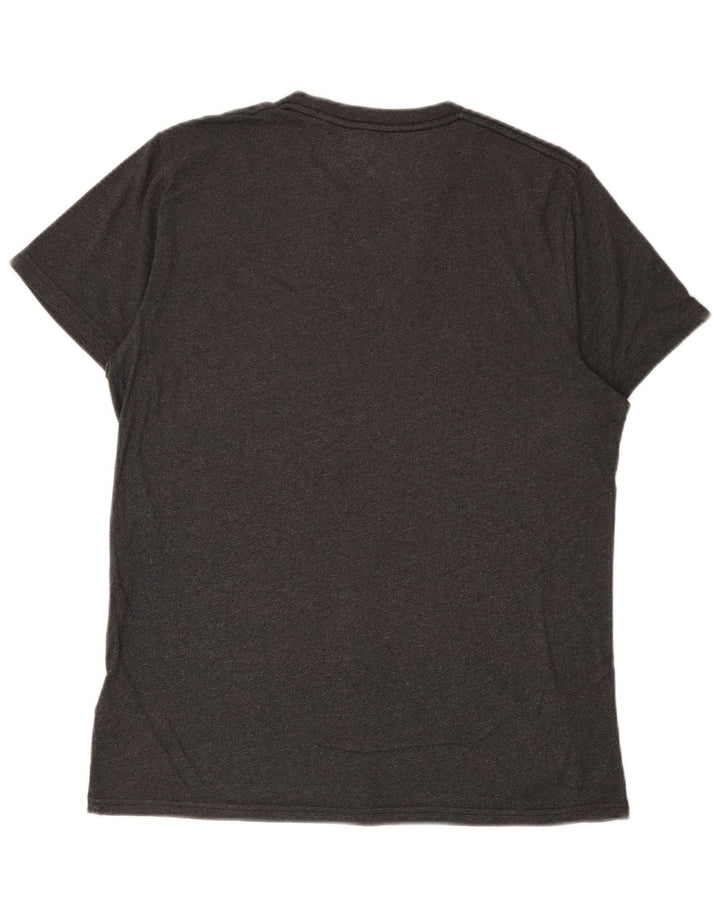 Hollister Mens T-Shirt Top Medium Grey Cotton
