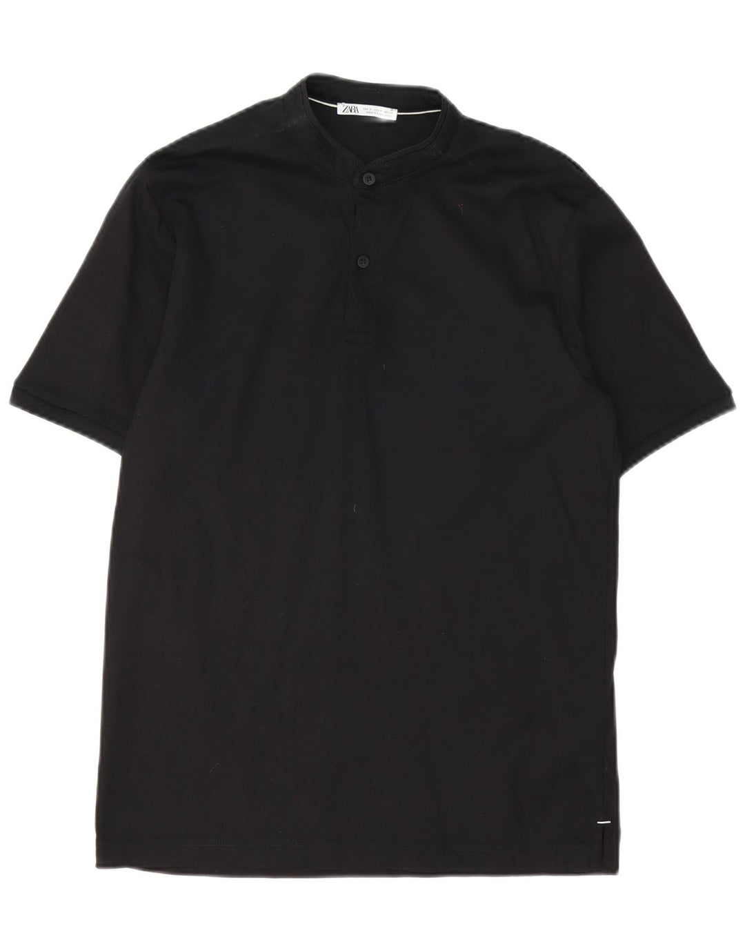 Polo Zara da uomo piccola in cotone nero