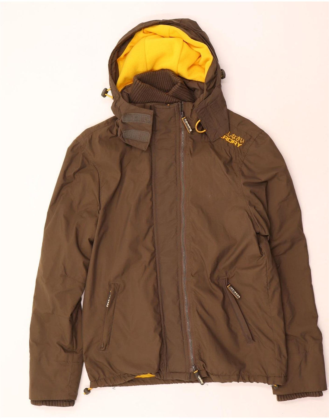 Superdry Damen Graphic Windjacke UK 16 Large Braun