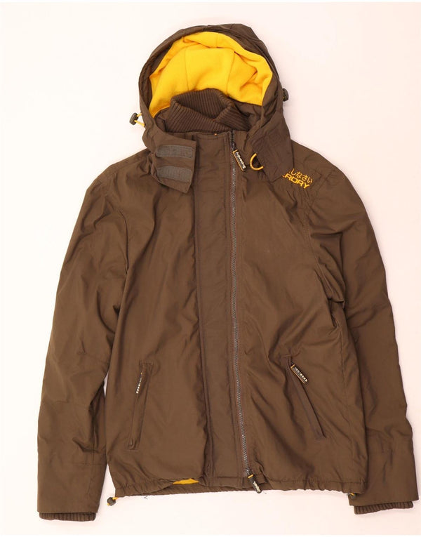 Superdry Γυναικείο Μπουφάν Windbreaker Graphic UK 16 Large Brown