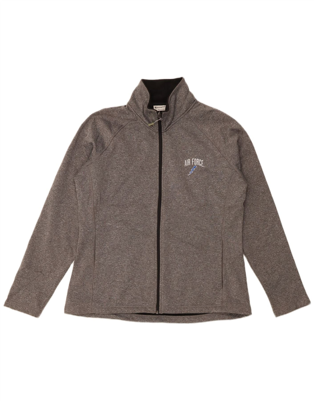 Γυναικεία αθλητική φόρμα Champion Top Jacket UK 16 Large Grey Flecked Polyester