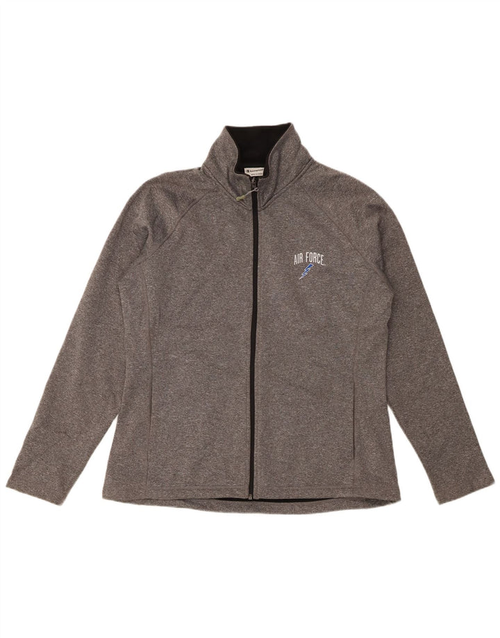 Γυναικεία αθλητική φόρμα Champion Top Jacket UK 16 Large Grey Flecked Polyester