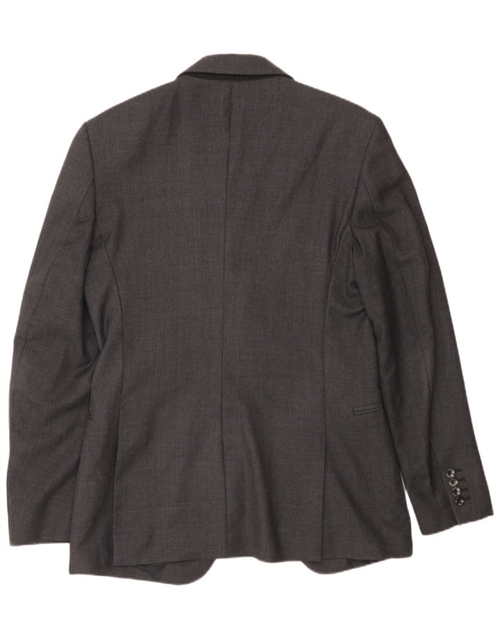 Reiss Mens 1 Button Blazer Jacket UK 36 Small Grey