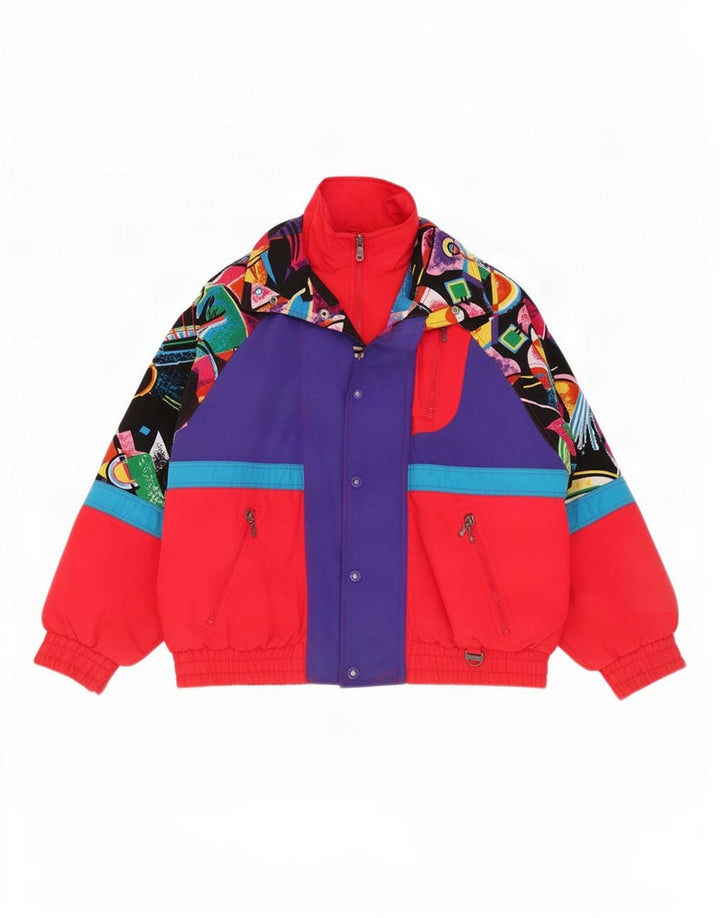 Rodeo Mens Ski Jacket UK 40 Large Multicoloured Geometric Nylon