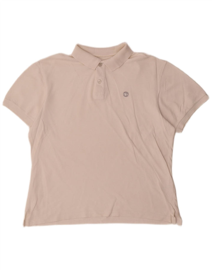 Murphy & Nye Womens Polo Shirt UK 16 Large White Cotton