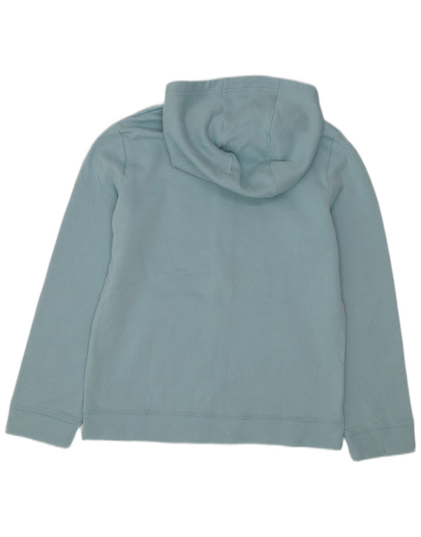 Nike Boys Zip Hoodie Sweater 12-13 Years Large Turquoise Cotton