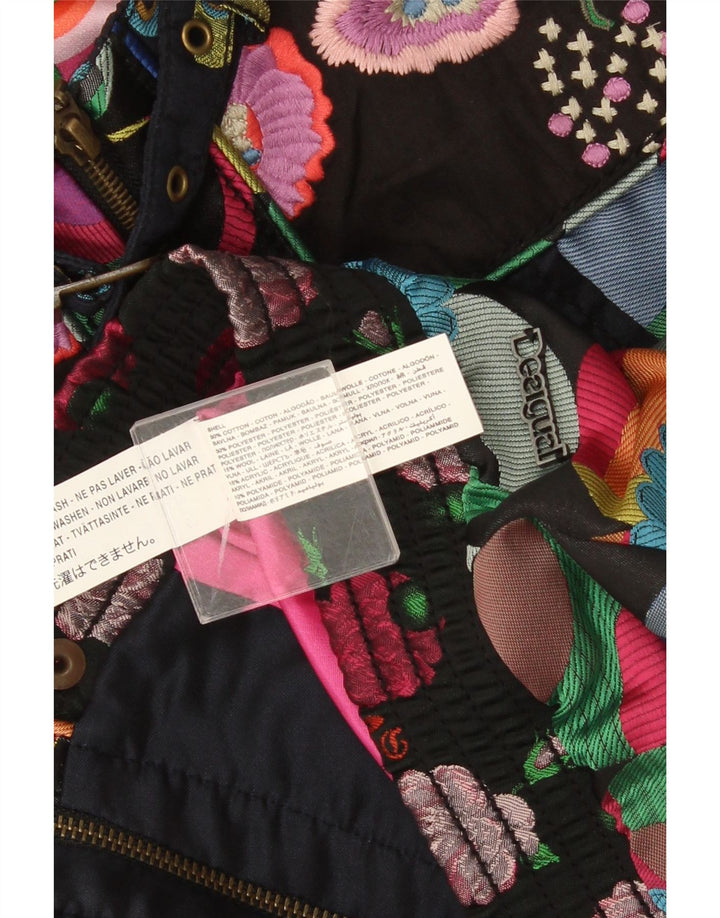 Desigual Giacca bomber corta da donna con motivo astratto EU 46 XL multicolore