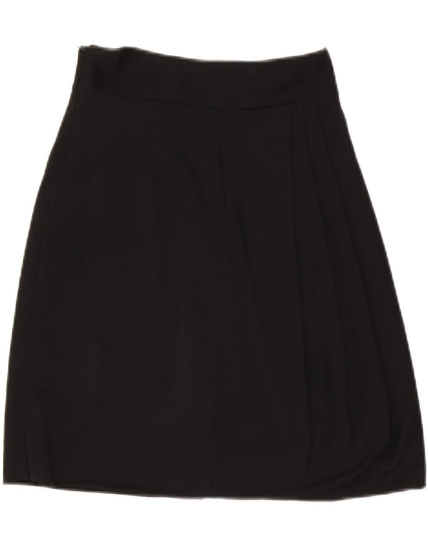 BLUGIRL BLUMARINE Womens A-Line Skirt IT 40 Small W26  Black Rayon