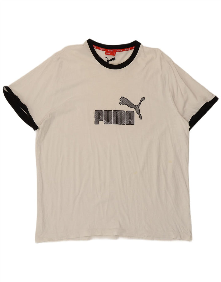 Męska koszulka z grafiką Puma Top 2XL w kolorze białym