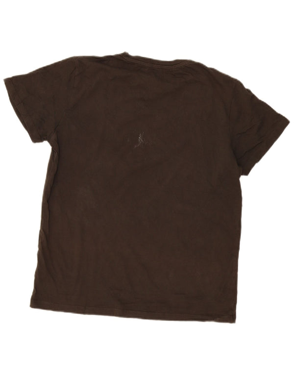 Jack & Jones Mens Graphic T-Shirt Top Small Khaki Cotton