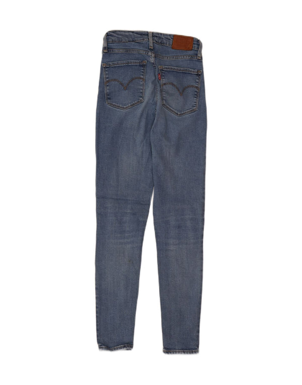 Levi's Damen 721 High Rise Skinny Jeans W24 L27 Blaue Baumwolle