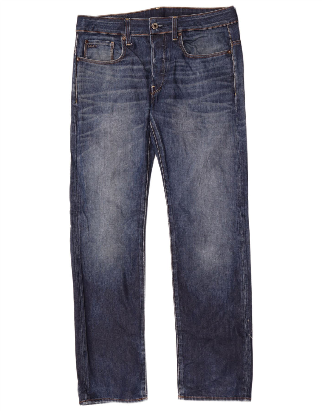 G-Star Mens Straight Jeans W31 L32 Blue Cotton