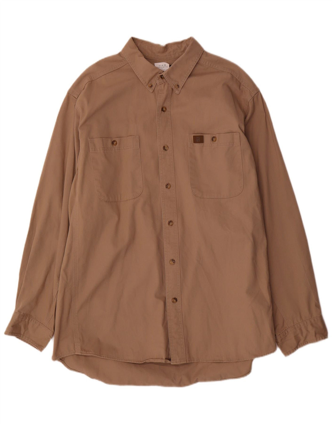 Wrangler Mens Shirt XL Brown Cotton