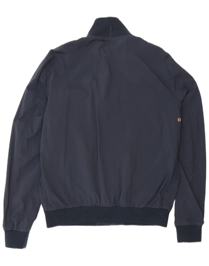 Gas Mens Bomber Jacket UK 40 Large Navy Blue Polyamide
