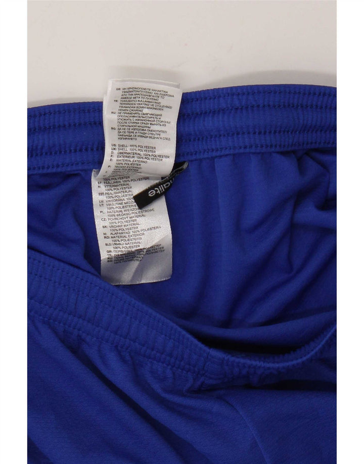 Adidas Womens Climalite Sport Shorts UK 10 Small Blue Polyester