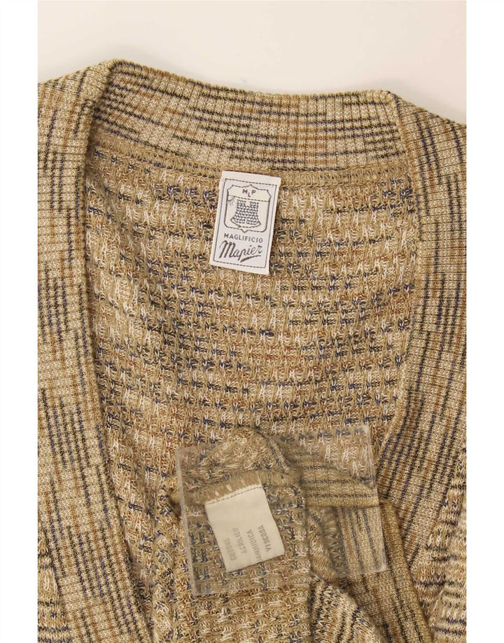Mapier Hombre Cárdigan Sin Mangas De Algodón Moteado En Beige Medio