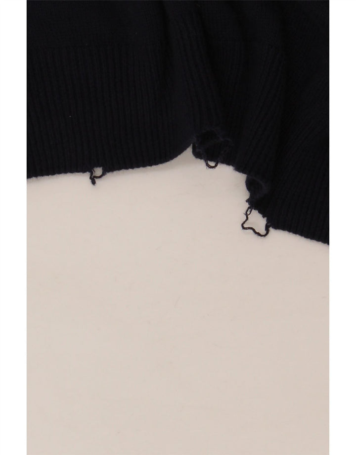 Marks & Spencer Pull col V pour homme en coton bleu marine Taille L