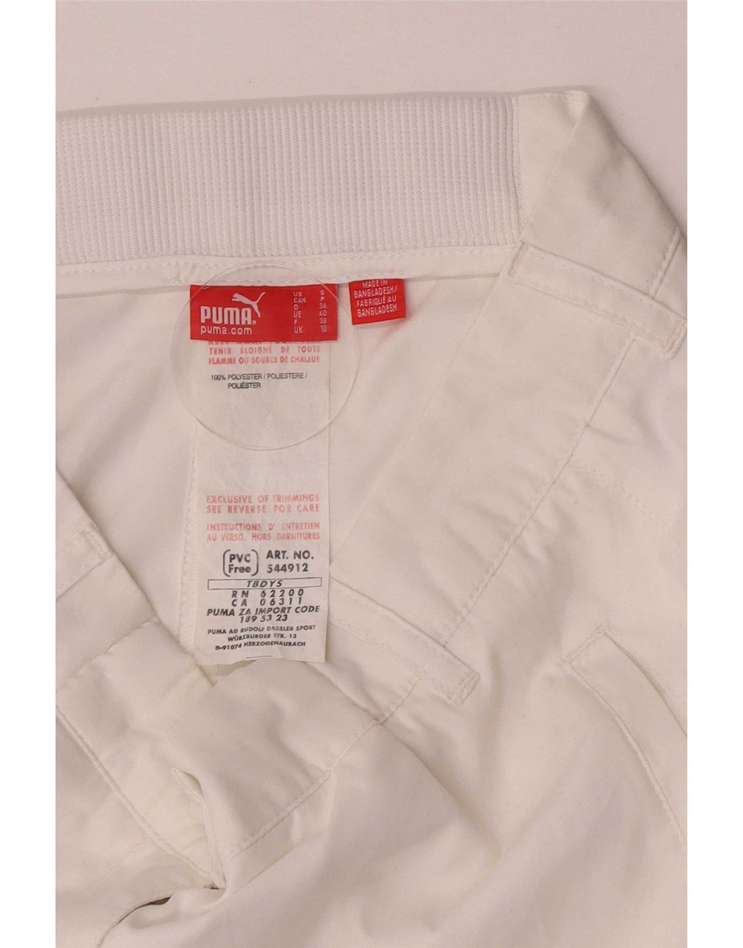 Puma Womens Loose Fit Bermuda Shorts UK 10 Small W27 White Polyester