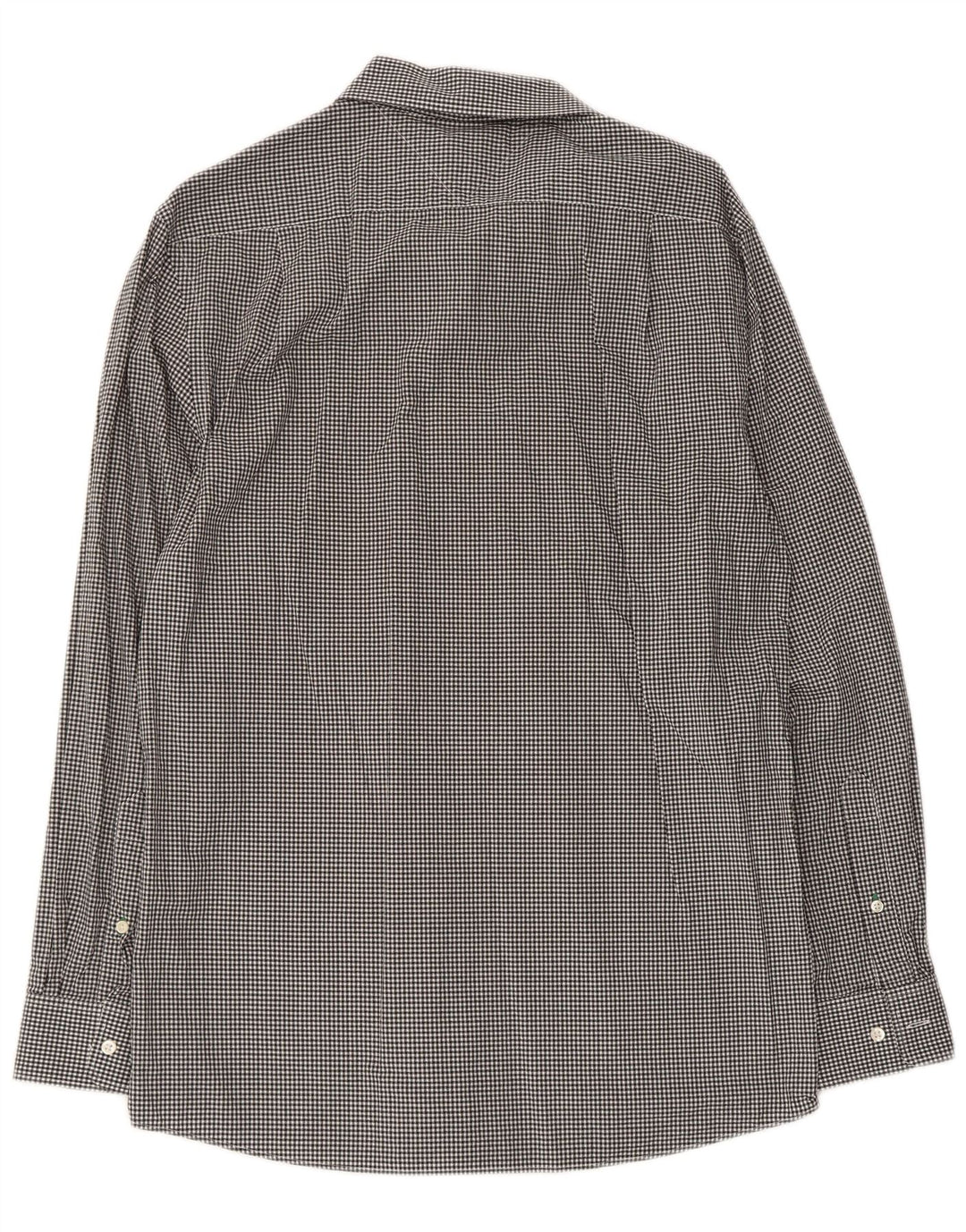 Tommy Hilfiger Mens Slim Fit Shirt Size 15 1/2 Medium Black Gingham