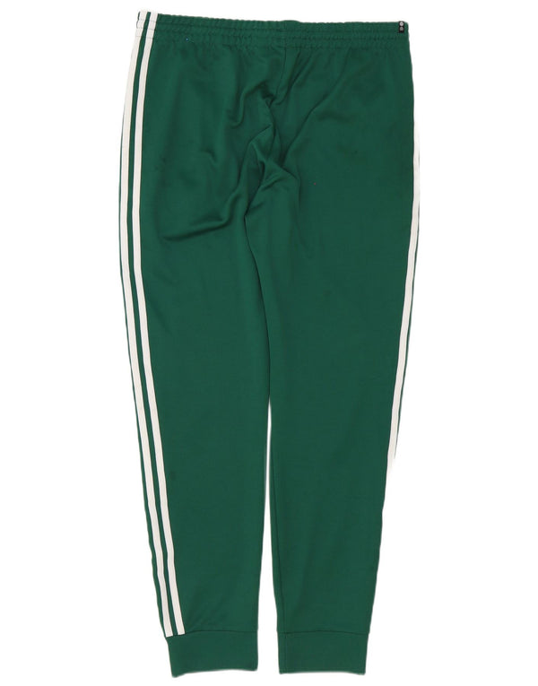 Adidas Mens Tracksuit Trousers Joggers Large Green Polyester