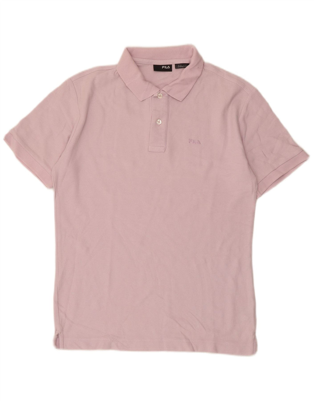 Fila Mens Polo Shirt Small Purple Cotton