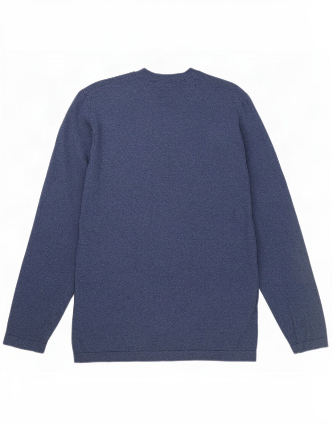 Eddie Bauer Mens V-Neck Jumper Sweater Small Blue Cotton