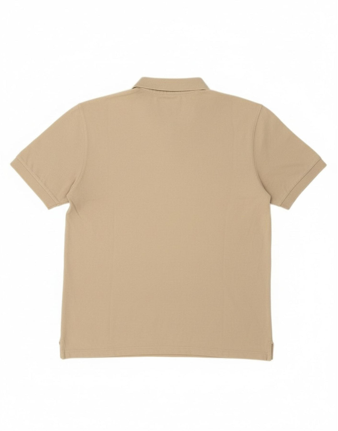 BELFE Mens Polo Shirt Large Beige