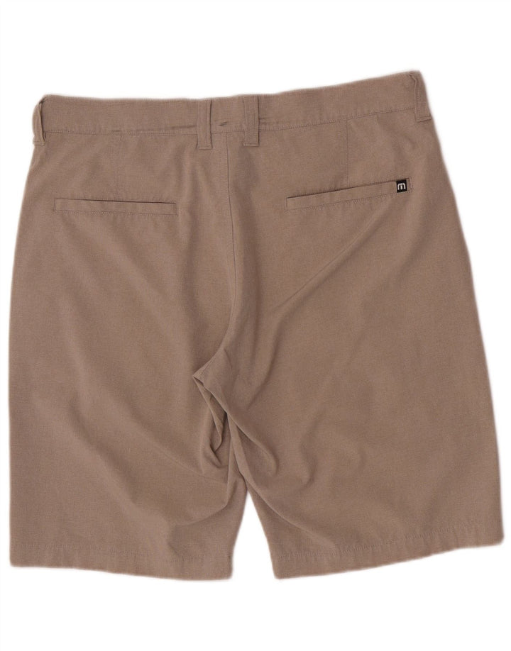 Shorts Chino Masculino Travis Mathew Regular Fit W32 Poliéster Bege Médio