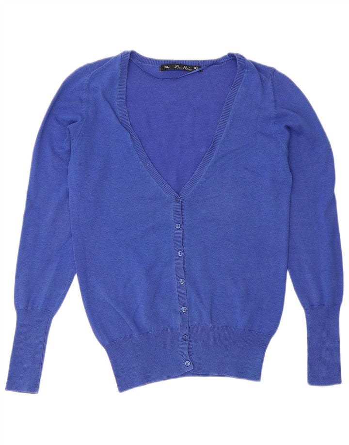 Zara Womens Cardigan Sweater UK 12 Medium Blue