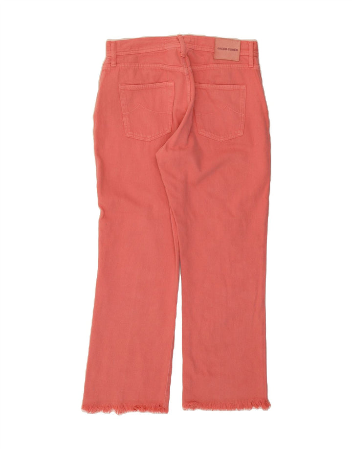 JACOB COHEN Womens Straight Jeans W30 L26 Pink Cotton Vintage Jacob Cohen and Second-Hand Jacob Cohen from Messina Hembry 
