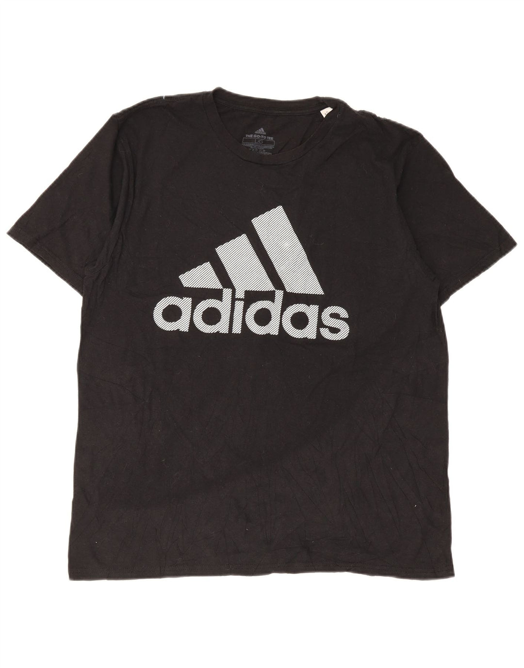 Adidas Mens Graphic T-Shirt Top Large Black