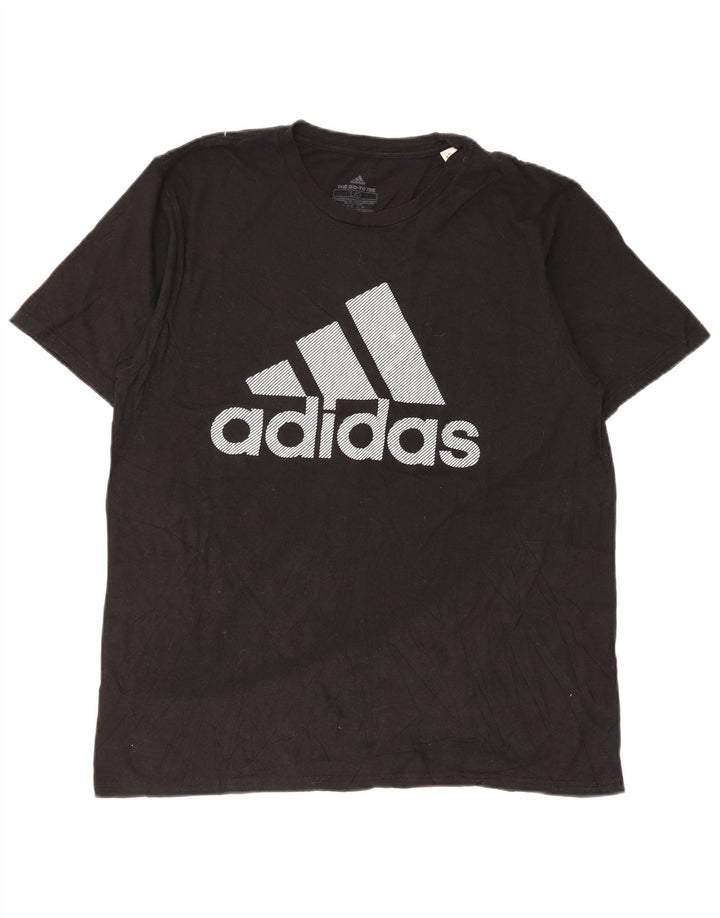 Adidas Mens Graphic T-Shirt Top Large Black