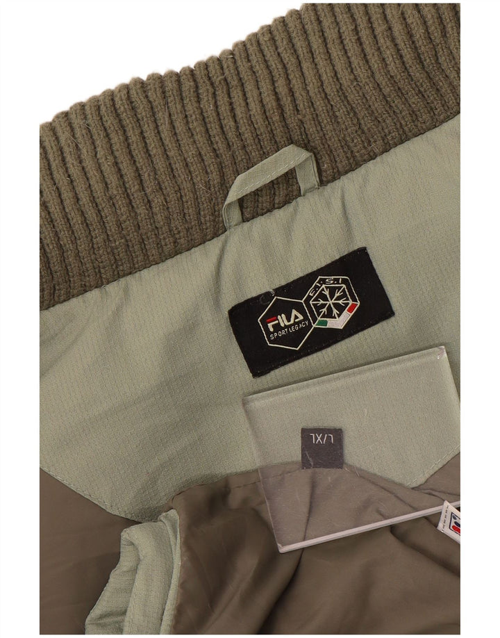 Fila Mens Padded Jacket UK 40 Large Green