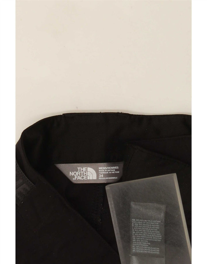 The North Face Mens Graphic Cargo Shorts W34 Large Black Nylon