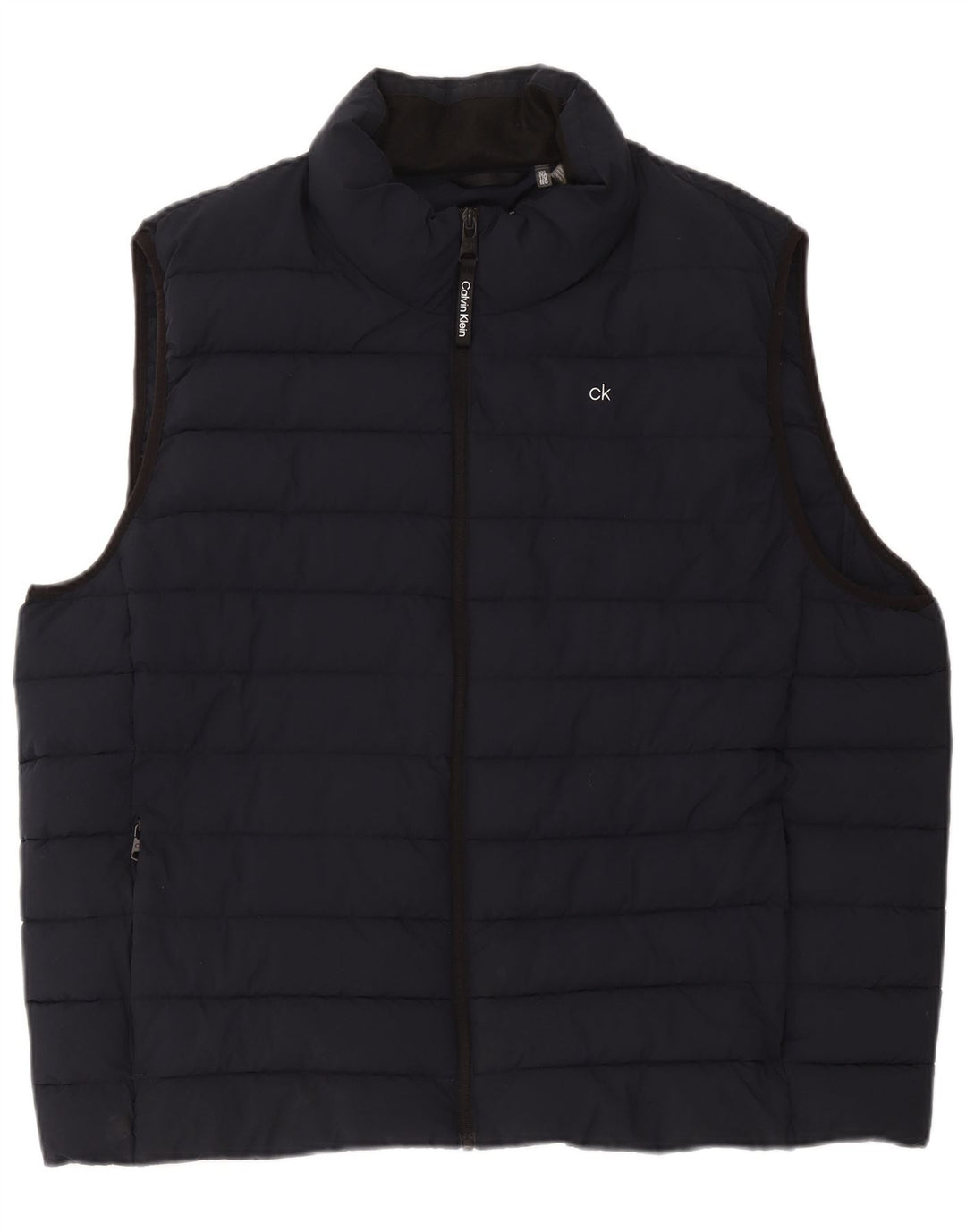 Calvin Klein Mens Padded Gilet UK 44 2XL Navy Blue Polyester