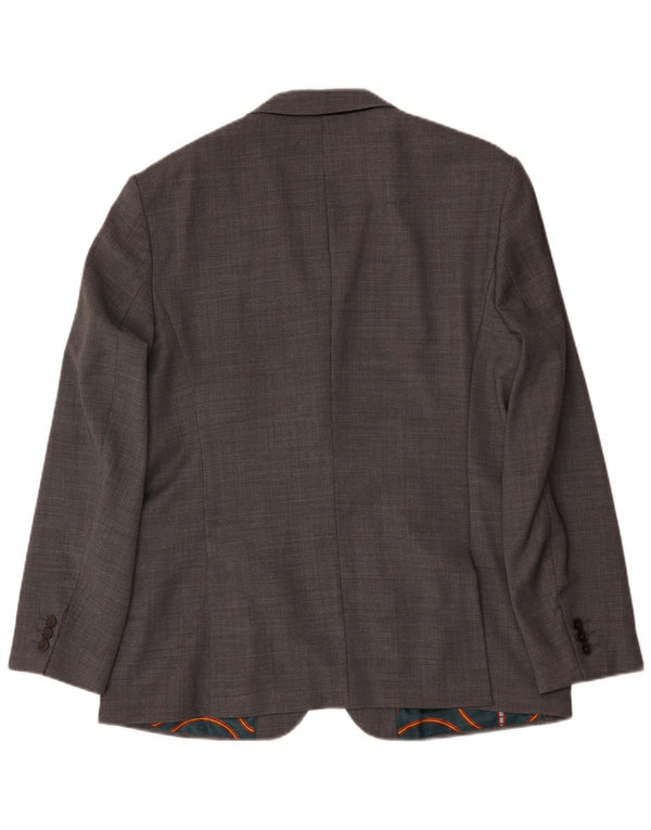 Ted Baker Herre Regular Fit 2-knaps blazerjakke UK 44 2XL Grå uld