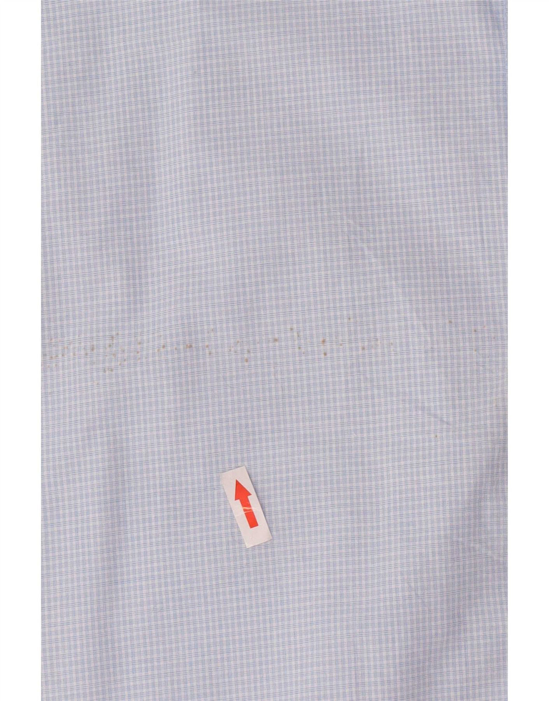 Chaps Mens Easy Care Short Sleeve Shirt XL Blue Check Cotton