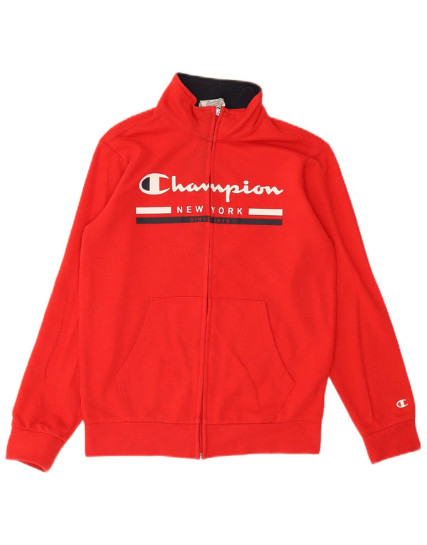 Champion Veste de survêtement graphique pour garçon 11-12 ans Grand Rouge