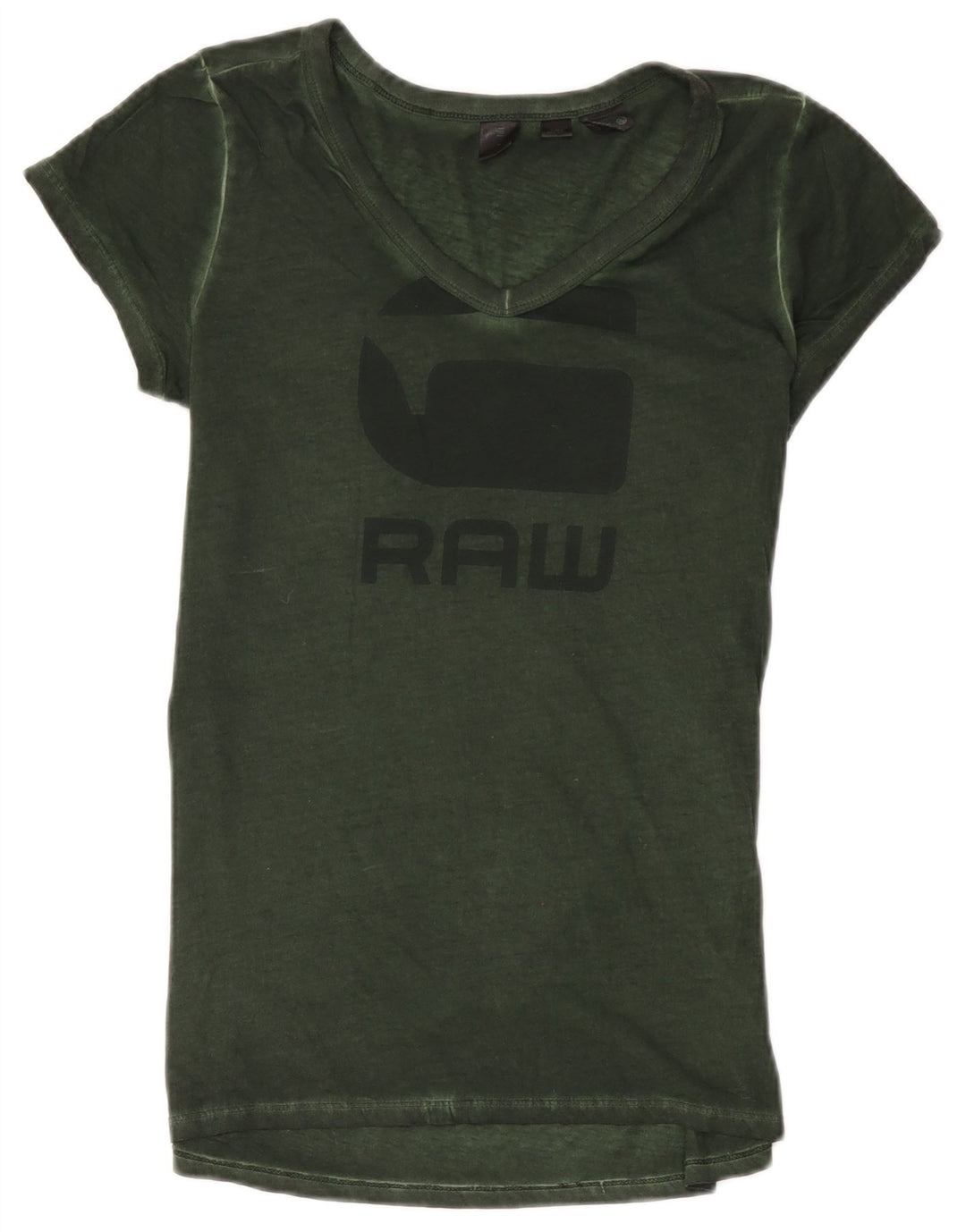 G-Star Mens Graphic T-Shirt Top Medium Green Cotton