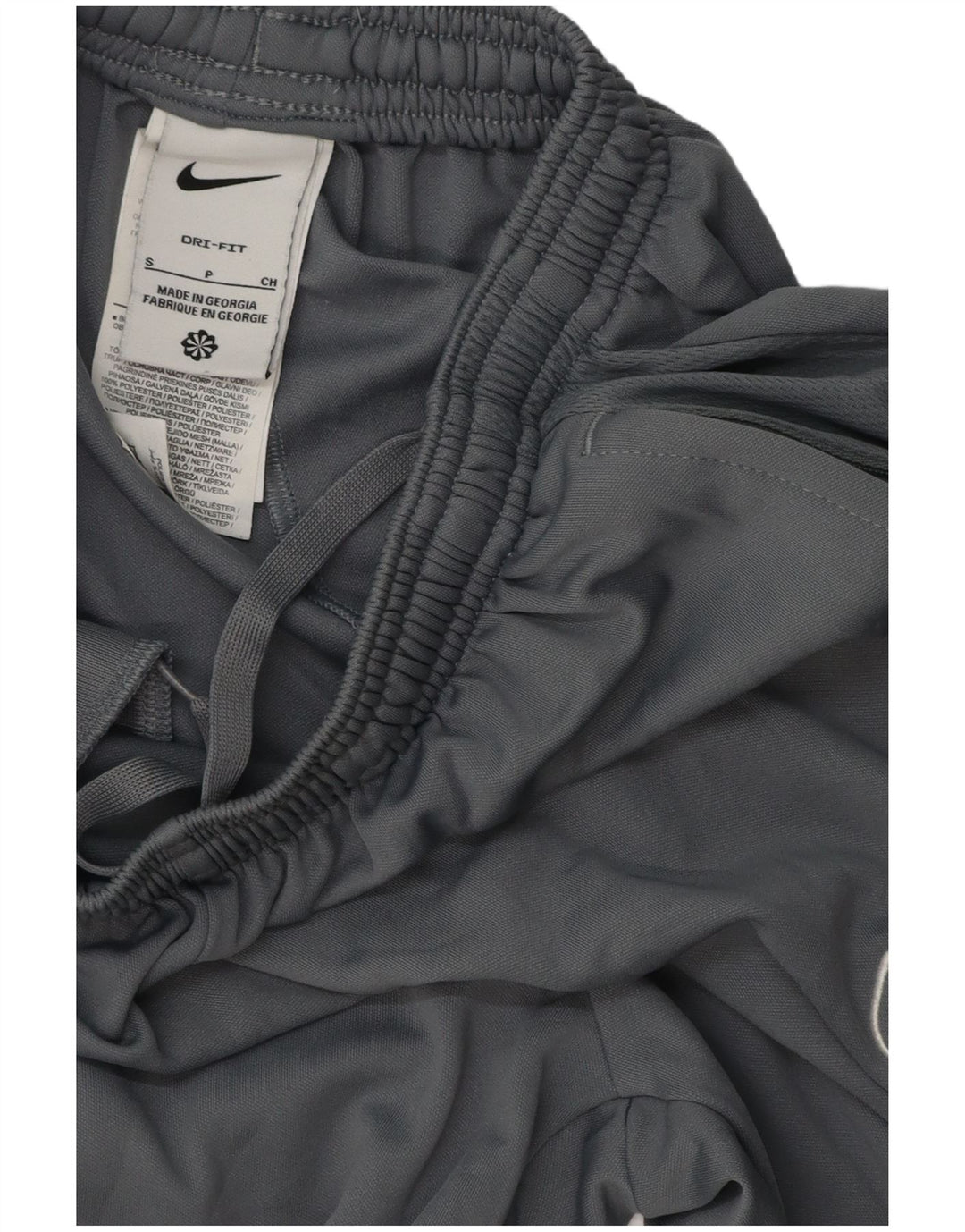 Męskie spodnie dresowe Nike Dri Fit, małe, szare, poliestrowe