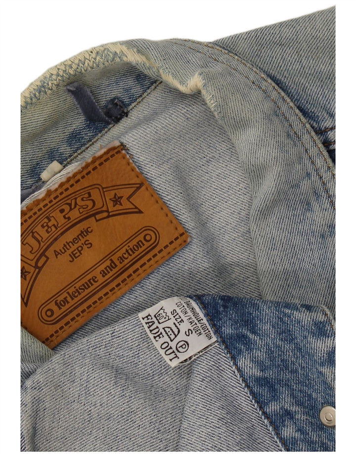 Giacca di jeans oversize da donna JEP'S UK 10 piccola in cotone blu