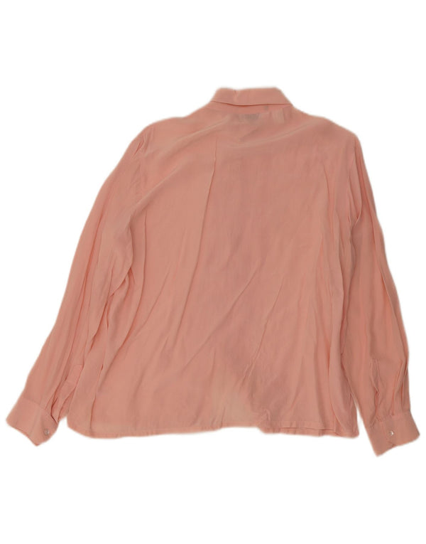 Silkhana by Lady Manhattan Chemisier pour femme UK 22 3XL Soie rose