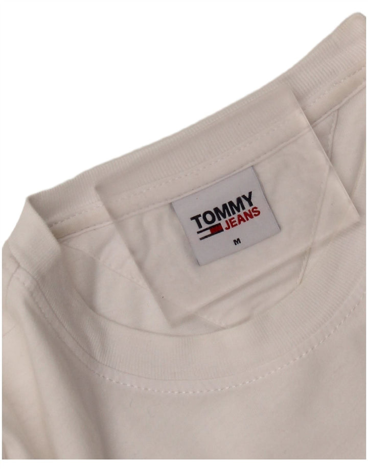 Tommy Hilfiger Womens Graphic T-Shirt Top UK 14 Medium White