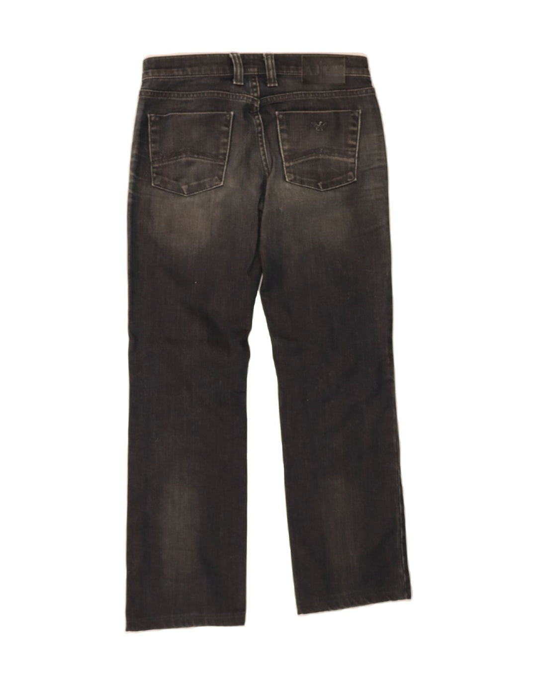 ARMANI Womens Straight Jeans W27 L28 Navy Blue Cotton Vintage Armani and Second-Hand Armani from Messina Hembry 