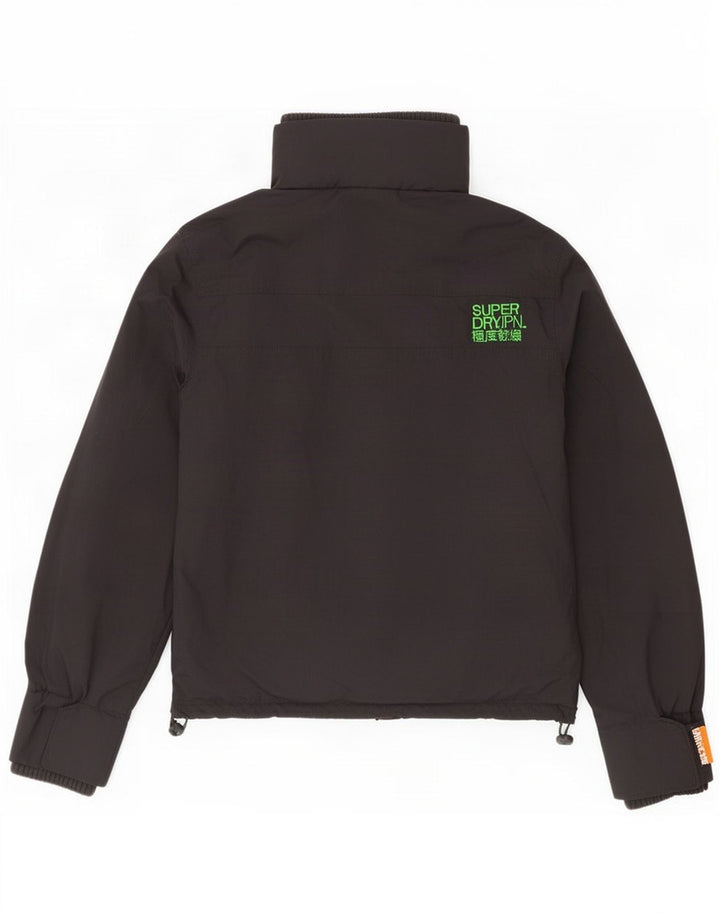 Superdry Veste de Pluie Homme UK 40 Large Noir Nylon