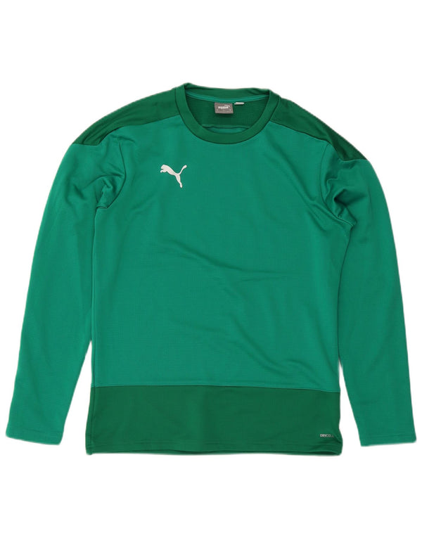 Мужской топ с длинным рукавом Puma, средний зеленый