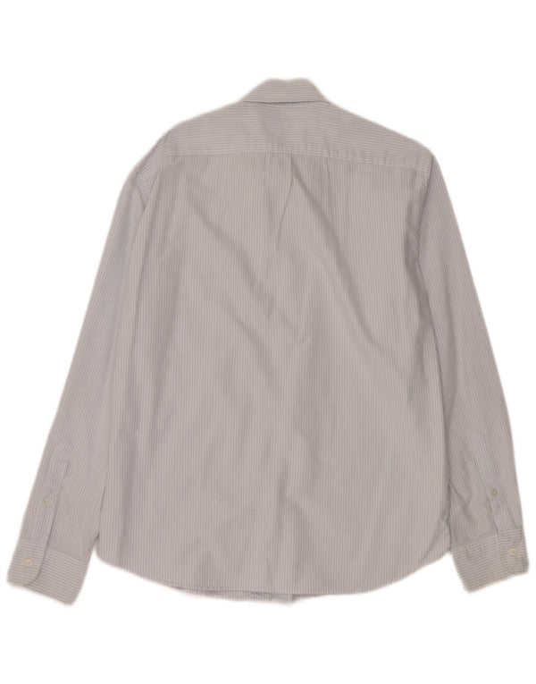 J. Crew Camicia Oxford Slim da Uomo Grande Cotone Gessato Blu