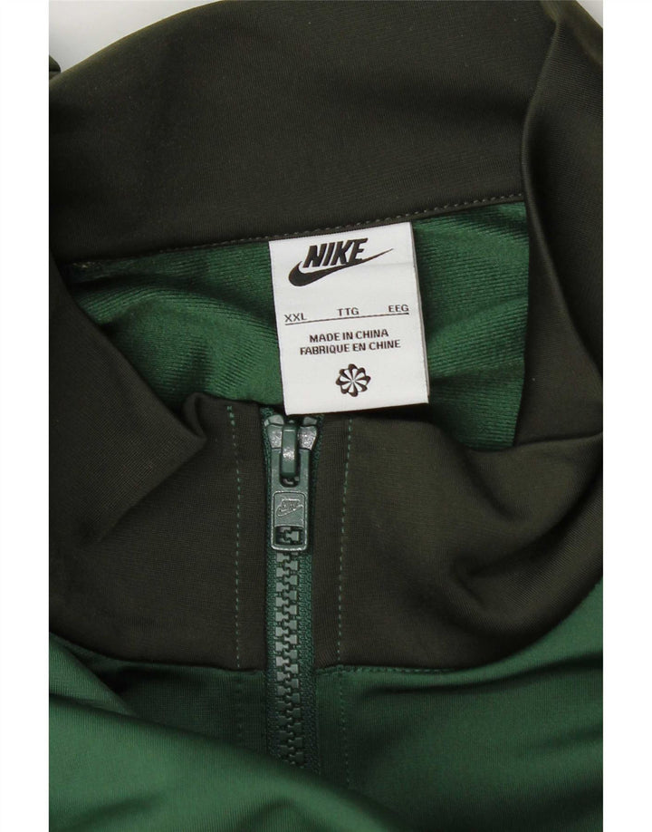 Nike træningsdragt topjakke til mænd 2XL Grøn Colourblock