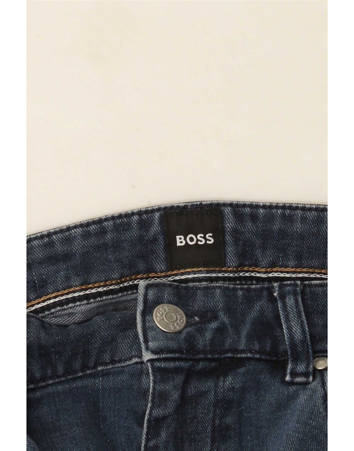 Hugo Boss Mens Slim Jeans W32 L30 Navy Blue