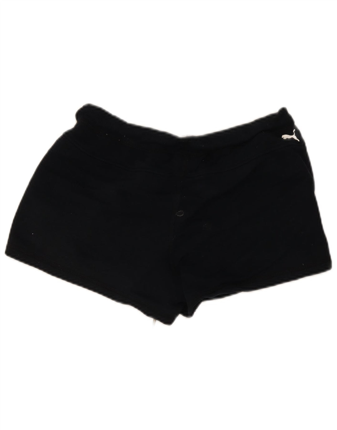 Puma Womens Sport Shorts UK 12 Medium Black Cotton